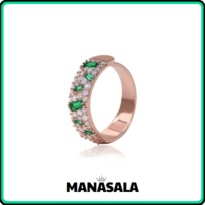 Eiffel Green Bold Ring