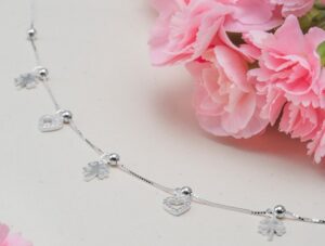 Lắc chân bạc 925 sang trọng